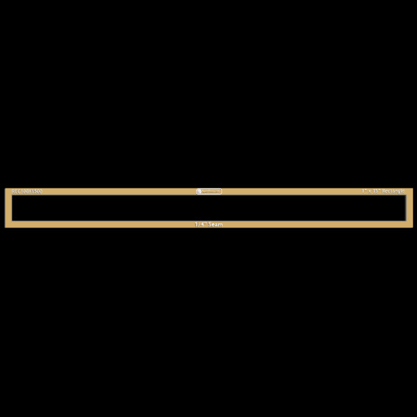 1" x 15" Rectangle