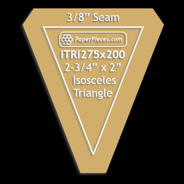 2-3/4" x 2" Isosceles Triangle
