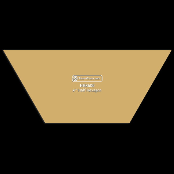 6" Half Hexagon