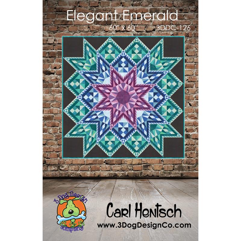 Elegant Emerald Pattern by Carl Hentsch of 3 Dog Design Co.