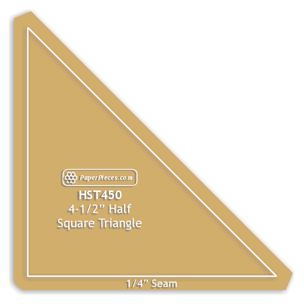 4-1/2" Half Square Triangle
