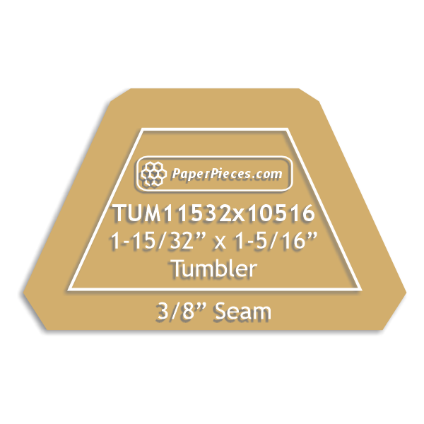 1-15/32" x 1-5/16" Tumbler