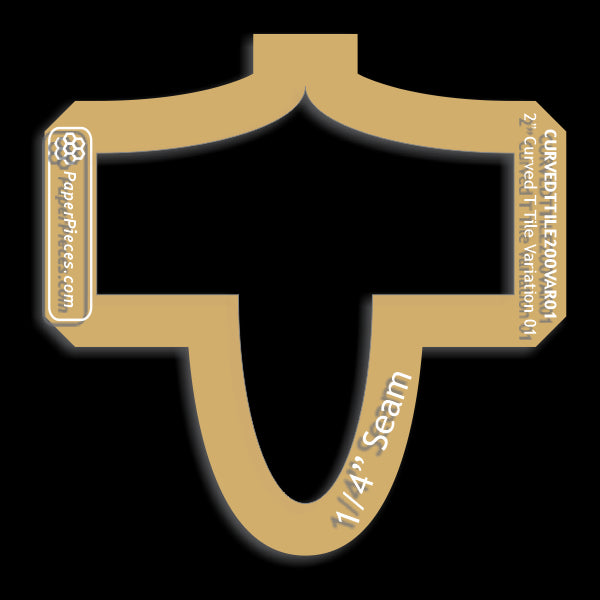 2" Curved T Tile Variation 01