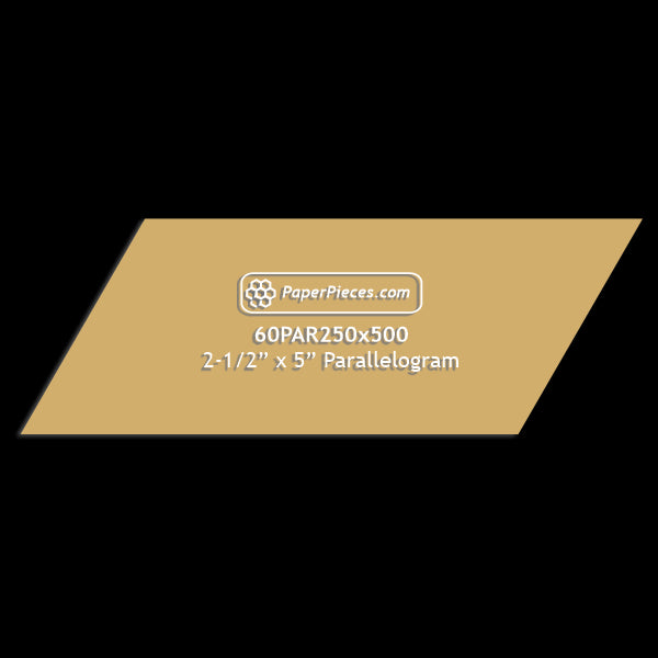 2-1/2" x 5" 60 Degree Parallelogram