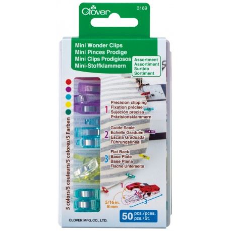 Mini Wonder Clips 50 Piece Set, Assorted Colors