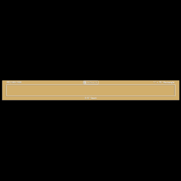 1" x 15" Rectangle