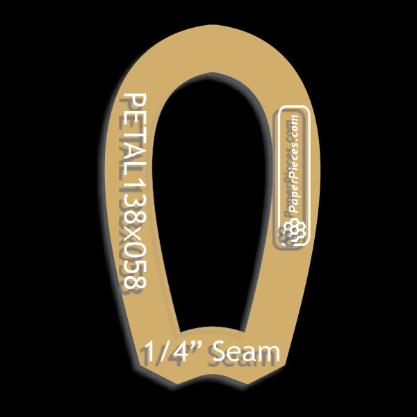 1-3/8" x 5/8" Petal