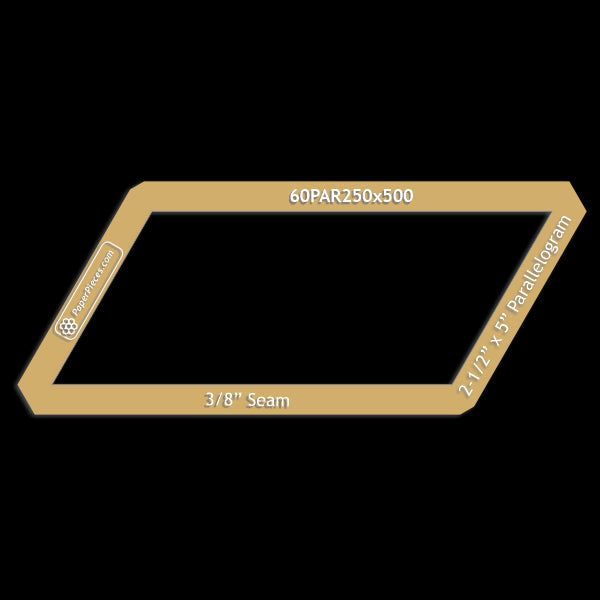 2-1/2" x 5" 60 Degree Parallelogram
