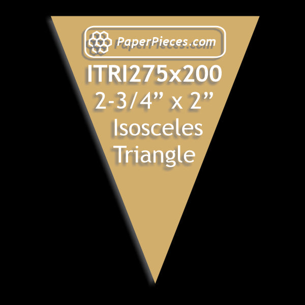 2-3/4" x 2" Isosceles Triangle