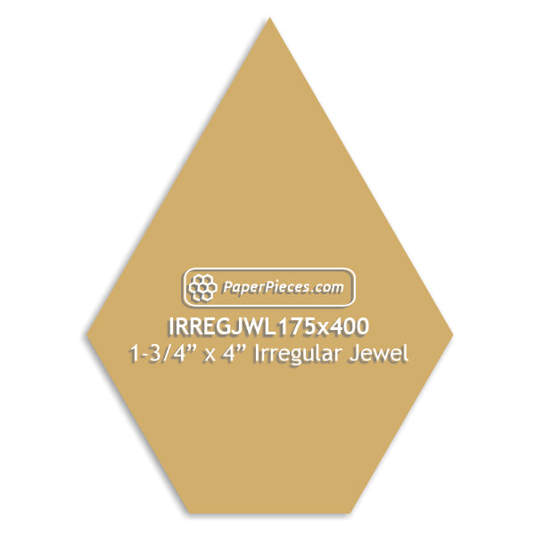 1-3/4" x 4" Irregular Jewel