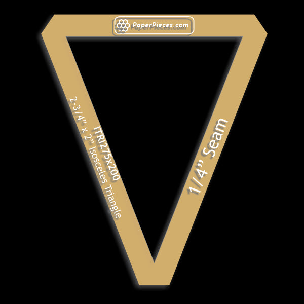 2-3/4" x 2" Isosceles Triangle