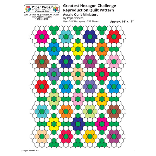 Greatest Hexagon Challenge Reproduction Design Sheet (FREE PDF Download)