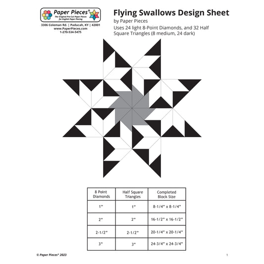 Flying Swallows Block Guide (FREE PDF Download)