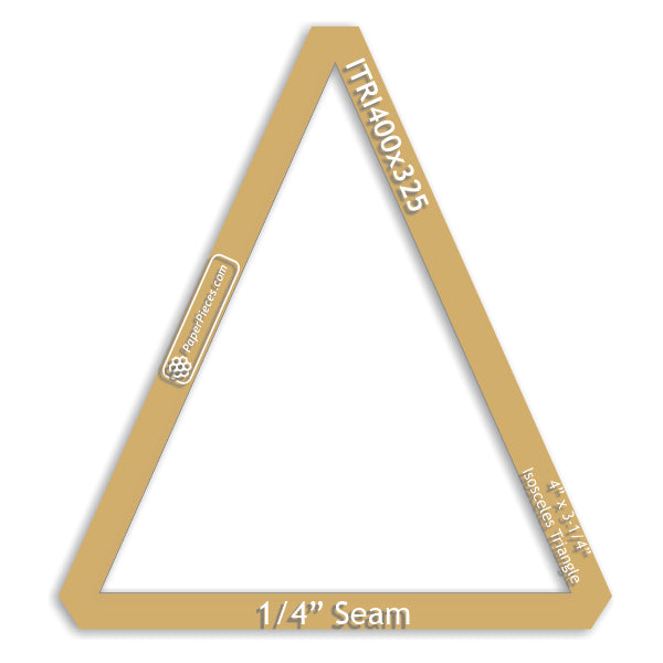 4" x 3-1/4" Isosceles Triangle