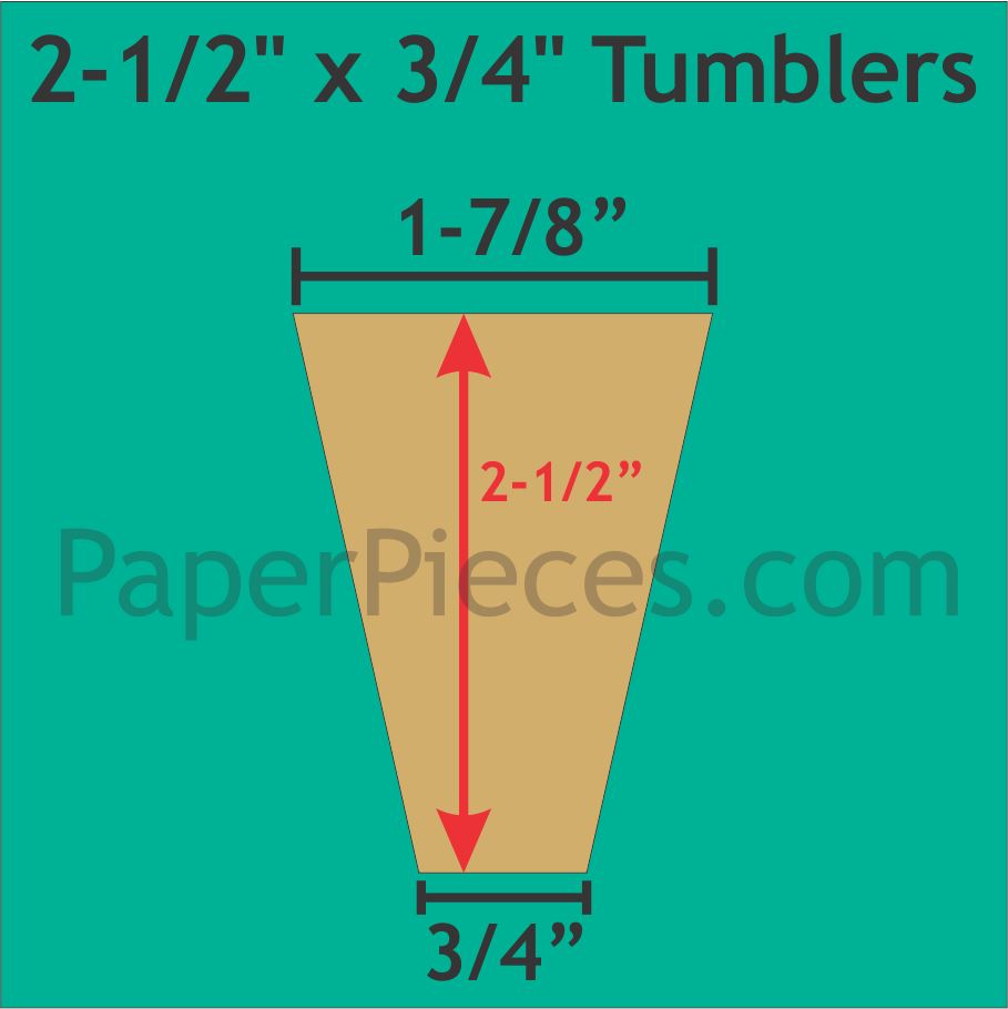 2-1/2" x 3/4" Tumblers