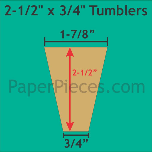 2-1/2" x 3/4" Tumblers