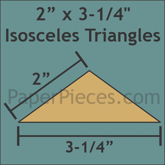 2" x 3-1/4" Isosceles Triangle