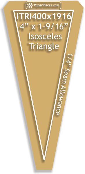 4" x 1-9/16" Isosceles Triangles