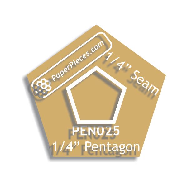 1/4" Pentagon