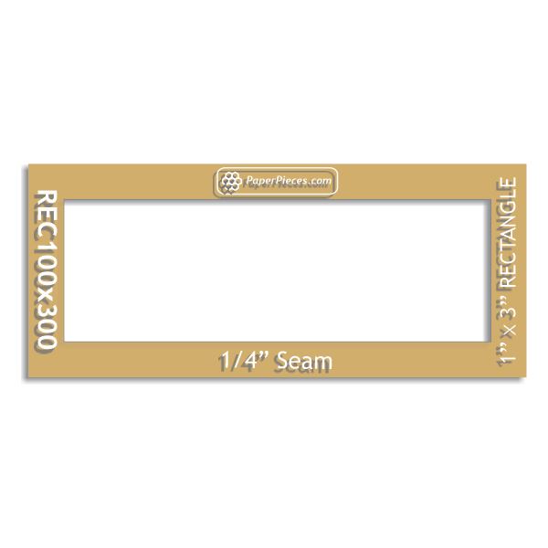 1" x 3" Rectangle