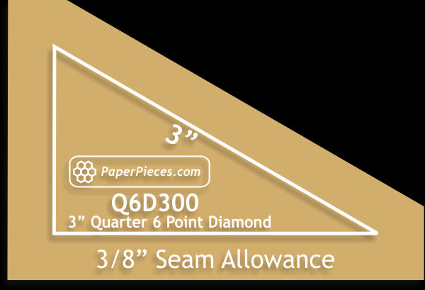 3" 6 Point Quarter Diamonds