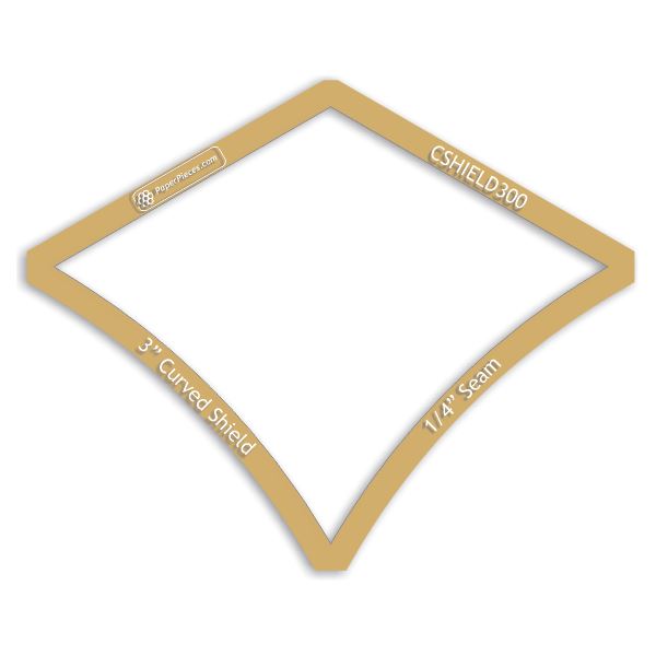 3" Curved Shield