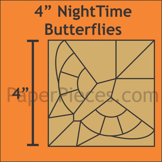 4" Nighttime Butterflies