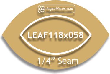1-1/8" x 5/8" Leaf