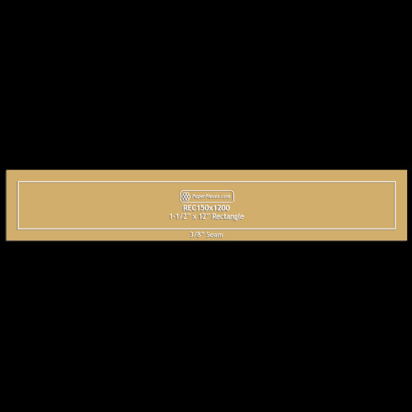 1-1/2" x 12" Rectangle
