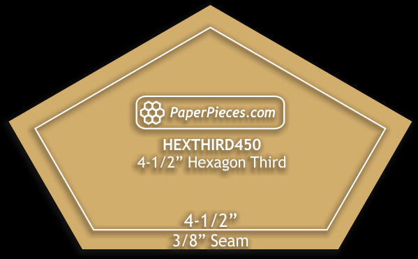 4-1/2" Hexagon Thirds