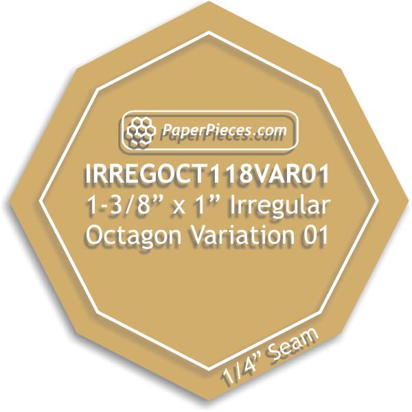 1-1/8" Irregular Octagons Variation 01