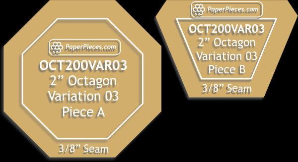 2" Octagon Block Variation 03
