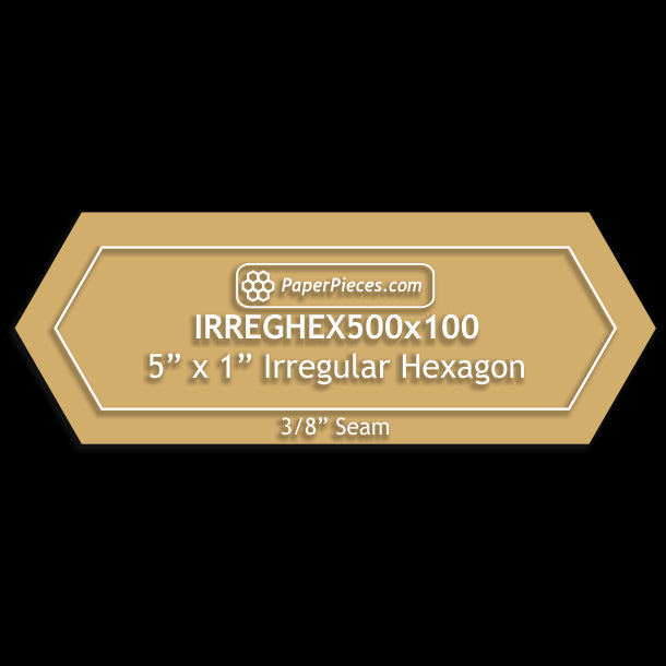 5" x 1" Irregular Hexagons