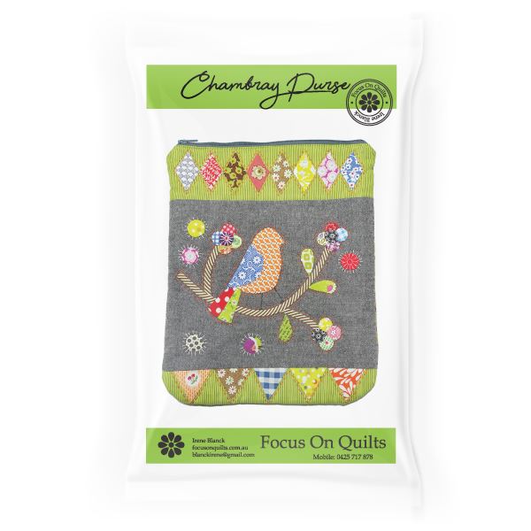 Chambray Purse by Irene Blanck