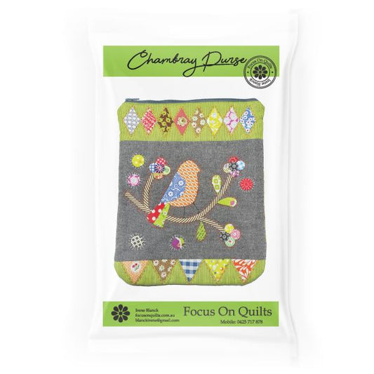 Chambray Purse by Irene Blanck