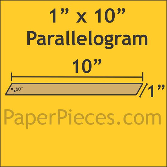 1" x 10" 60 Degree Parallelograms