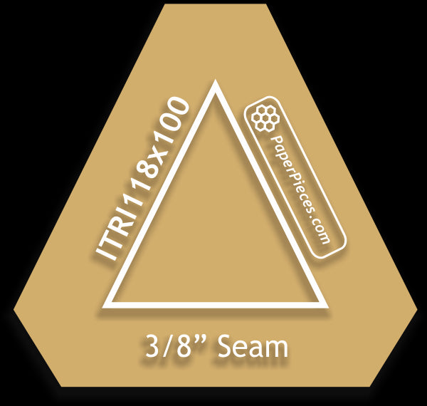 1-1/8" x 1" Isosceles Triangle