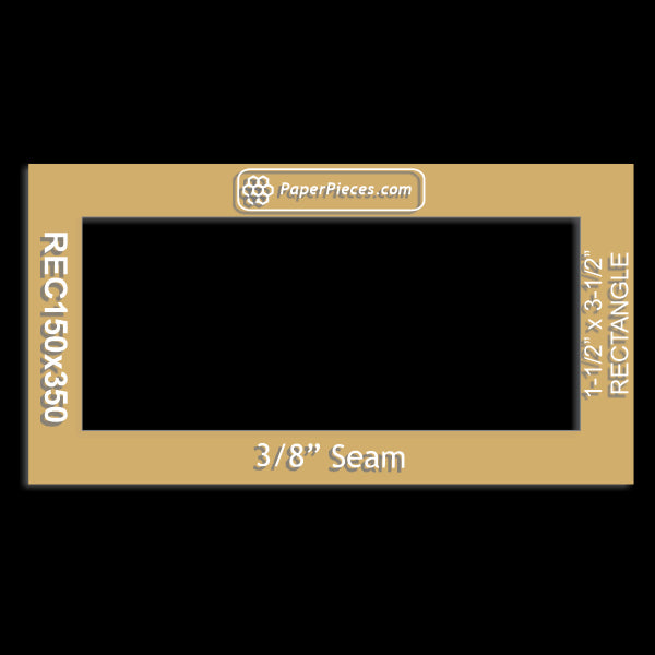 1-1/2" x 3-1/2" Rectangle