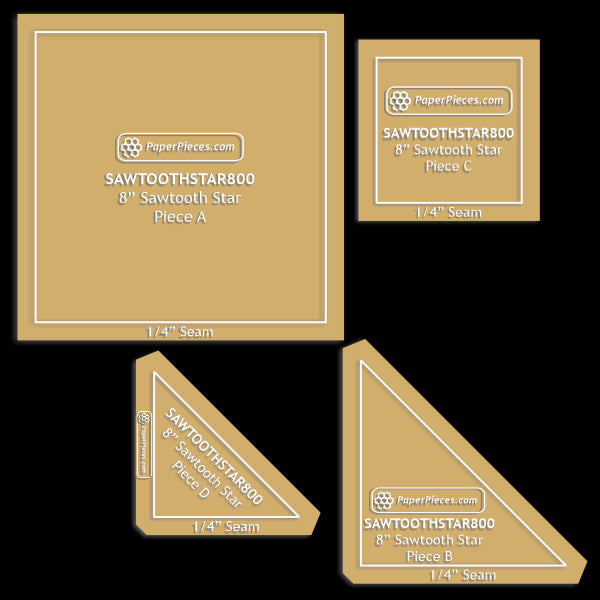 8" Sawtooth Star Block