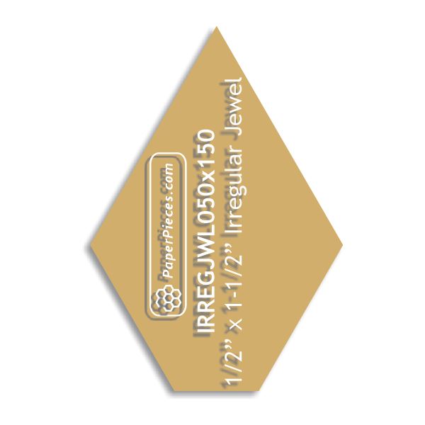 1/2" x 1-1/2" Irregular Jewel