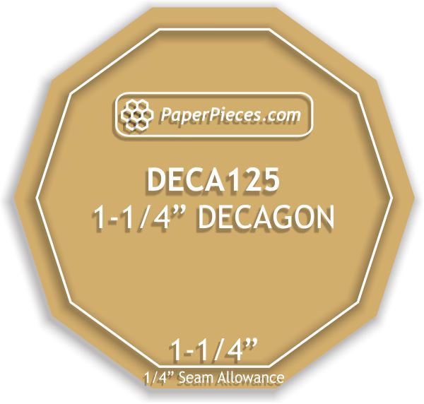 1-1/4" Decagon