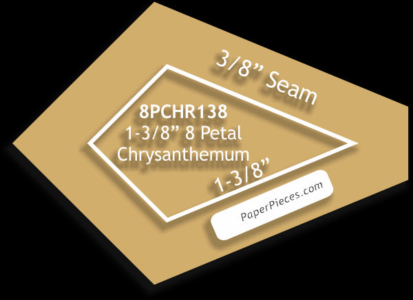 1-3/8" 8 Petal Chrysanthemums