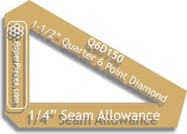 1-1/2" 6 Point Quarter Diamond