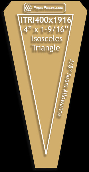 4" x 1-9/16" Isosceles Triangles