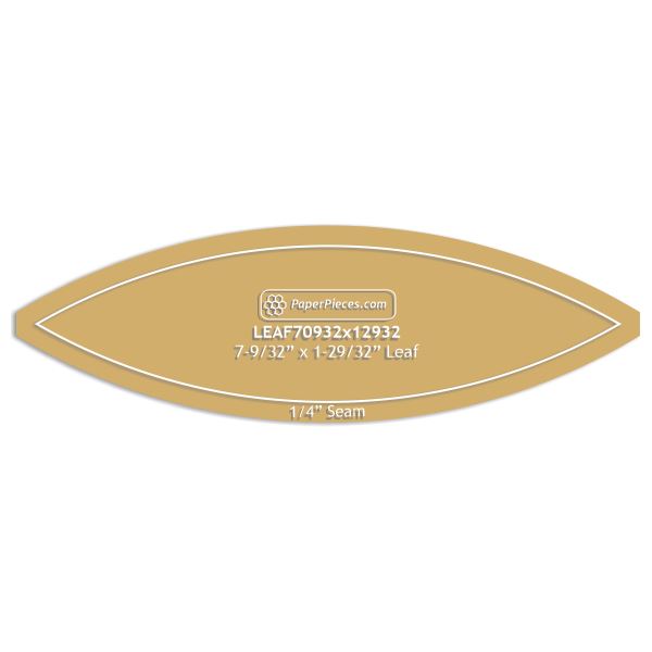 7-9/32" x 1-29/32" Leaf