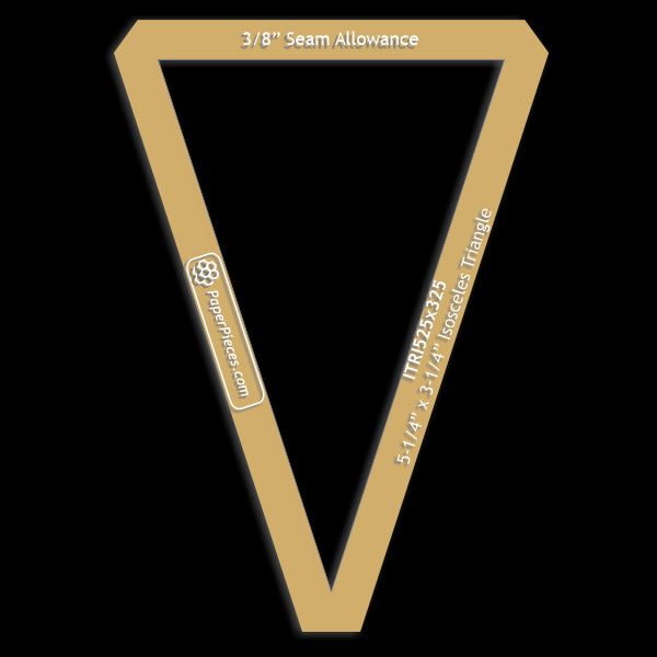 5-1/4" x 3-1/4" Isosceles Triangle