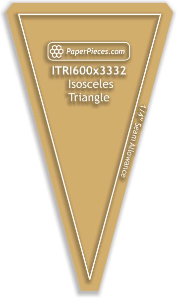 6" x 3-3/32" Isosceles Triangles