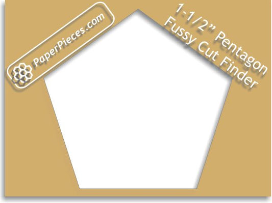 1-1/2" Pentagon Fussy Cut Finder