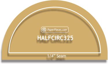 3-1/4" Half Circles