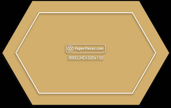 3" x 1-1/2" Irregular Hexagons